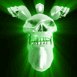 Crâne aux rayons X verts