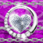 Coeur tincelant en diamants